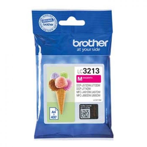 BROTHER Cartucho de tinta magenta larga duracion LC3213M , Brother , BROLC3213M , 4977766762274